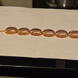 Elegant Copper Toned 7 Inch Bracelet for Women